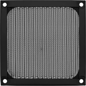 InLine Lüftergitter, Aluminium Filter, 92 x 92 mm, schwarz
