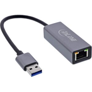 InLine USB 3.2 Netzwerkadapter Kabel, USB-A zu RJ45 Gigabit Netzwerk