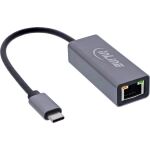 InLine USB 3.2 Netzwerkadapter Kabel, USB-C zu RJ45 Gigabit Netzwerk