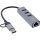 InLine 4in1 Gigabit Hub, USB-C & USB-A, 1x RJ45, 3x USB 3.2 Gen.1