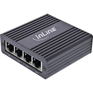 InLine USB-A 3.2 Gen.1 zu 4x RJ45 Gigabit Ethernet Adapter