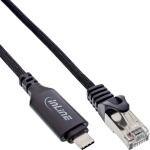 InLine USB 3.2 Netzwerkadapter Kabel, Gigabit, USB-C zu RJ45 Stecker, 5m