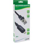 InLine USB 3.2 Netzwerkadapter Kabel, Gigabit, USB-C zu RJ45 Stecker, 5m