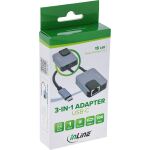 InLine USB-C 3-in-1 Adapter, Gigabit, Audio, PD 3.0