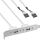 InLine Slotblech USB 2.0, 2x USB Buchse auf 2x 5pol Pfostenverbinder, 0,3m