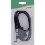 InLine Slotblech USB 3.2 Gen.1, 2x USB-A Buchse auf intern Mainboard 0,5m