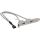 InLine Slotblech USB 2.0, 2x USB Buchse auf 1x 10pol Pfostenverbinder, 0,35m