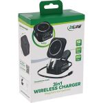 InLine 3in1 Wireless Charger, 15W Qi MagSafe kompatibel, 0,8m Kabel