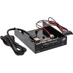 InLine USB 3.0 Hub, 4-fach für den 8,89cm (3,5") Schacht, schwarz