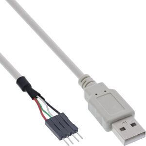 InLine USB 2.0 Adapterkabel, Stecker A auf Pfostenanschluss, 0,40m