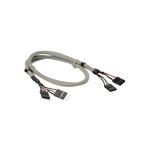 InLine USB 2.0 Verl., intern, 2x 4pol Pfostenstecker / Pfostenbuchse, 0,60m