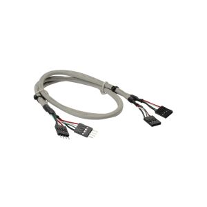 InLine USB 2.0 Verl., intern, 2x 4pol Pfostenstecker / Pfostenbuchse,0,60m bulk