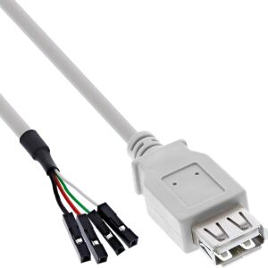 InLine USB 2.0 Adapterkabel, Buchse A auf Pfostenanschluss, 0,40m, bulk