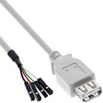 InLine USB 2.0 Adapterkabel, Buchse A auf...