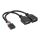 InLine USB 2.0 Adapterkabel, intern, 2x USB A Buchse, 0,2 m