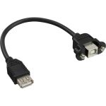 InLine USB 2.0 Adapterkabel, Buchse A auf Einbaubuchse B, 0,20m