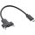 InLine USB 3.2 Gen.2 Adapterkabel, Stecker C auf Einbaubuchse C, 0,20m