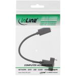 InLine USB 3.2 Gen.2 Adapterkabel, Buchse C auf Einbaubuchse C, 0,20m