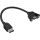 InLine USB 3.0 Adapterkabel, Buchse A auf Einbaubuchse A, 0,20m
