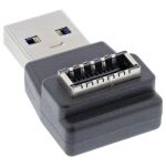 InLine USB 3.2 Adapter, USB-A Stecker zu intern USB-E Frontpanel Buchse