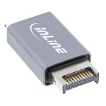 InLine USB 3.2 Adapter, intern USB-E Frontpanel Stecker zu USB-A Buchse