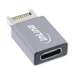 InLine USB 3.2 Adapter, intern USB-E Frontpanel Stecker zu USB-C Buchse