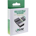InLine USB 2.0 zu USB 3.2 Typ-E Key-A Adapter intern