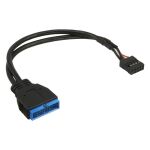 InLine USB 2.0 auf USB 3.0 Adapterkabel intern, 10pol auf 19pol, 0,15m