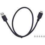 InLine 3,5" Front Panel, 2x USB-A + 2x USB-C, 10 Gb/s, Metall, schwarz