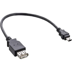 InLine USB 2.0 Adapterkabel, Buchse A auf Mini-5pol Stecker, 0,2m