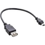 InLine USB 2.0 Adapterkabel, Buchse A auf Mini-5pol Stecker, 0,2m