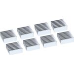 8er Pack InLine IC-Kühler, selbstklebende Kühlrippen