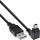 InLine USB 2.0 Mini-Kabel, ST A/Mini-B ST (5pol) oben abgew. 90°, schwarz, 1m
