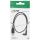 InLine USB 2.0 Mini-Kabel, ST A/Mini-B ST (5pol) oben abgew. 90°, schwarz, 1m