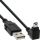 InLine USB 2.0 Mini-Kabel, ST A/Mini-B ST 5pol, unten abgew. 90°, schwarz, 1m