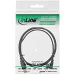 InLine USB 2.0 Mini-Kabel, ST A/Mini-B ST 5pol, unten abgew. 90°, schwarz, 3m
