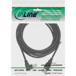 InLine USB 2.0 Kabel USB-A auf USB-B, unten abgewinkelt, schwarz, 0,5m