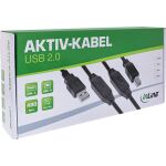 InLine USB 2.0 Aktiv-Kabel, USB-A Stecker zu USB-B Stecker, 25m