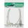 InLine USB 2.0 Kabel, A an B, links abgewinkelt, transparent, 0,3m
