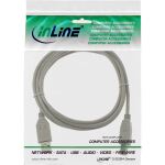 InLine USB 2.0 Kabel, A an B, beige, 2,0m