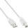 InLine USB 2.0 Kabel, A an B, transparent, 2m
