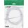 InLine USB 2.0 Kabel, A an B, weiß / gold, mit Ferritkern, 2m
