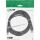 InLine USB 2.0 Kabel, A an B, schwarz, Kontakte gold, 3m