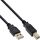 InLine USB 2.0 Kabel, A an B, schwarz, Kontakte gold, 5m