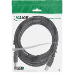 InLine USB 2.0 Kabel, A an B, schwarz, 7m