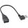 InLine Smart USB 2.0 Verlängerung gewinkelt, ST / BU, Typ A, schwarz, 0,2m