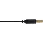 InLine USB 2.0 Flachkabel Verlängerung, A ST / BU, schwarz, Kontakte gold, 3m