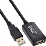 InLine USB 2.0 Aktiv-Verl., mit Signalverstärkung "Repeater", ST A / BU A, 5m