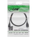 InLine USB 2.0 Verlängerung, Stecker / Buchse, Typ A, schwarz, 1m