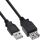 InLine USB 2.0 Verlängerung, Stecker / Buchse, Typ A, schwarz, 1m